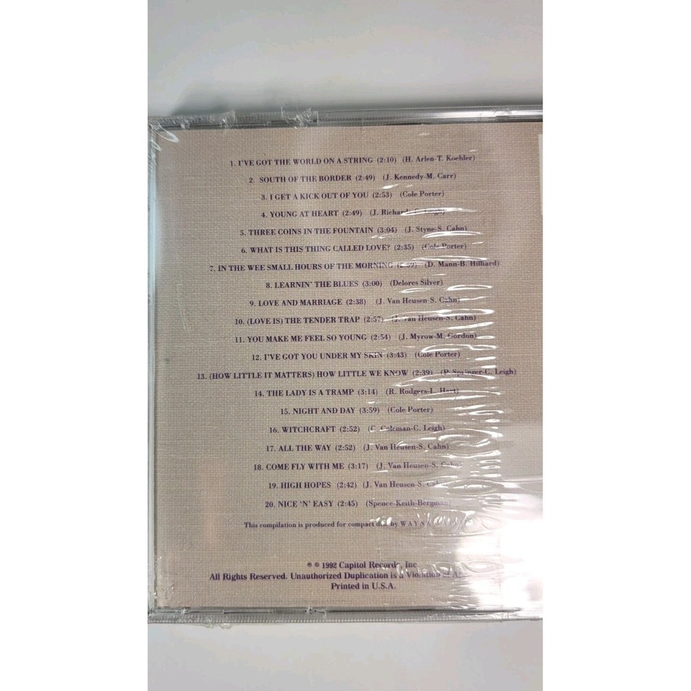 FRANK SINATRA BEST OF THE CAPITAL YEARS 20 TRACK music CD NEW & SEALED - Picture 3 of 4